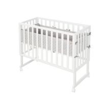roba 3-in-1-Stuben-Beistellbett - 49,5x90x85,5cm - weiß - Holz / Kunststoff