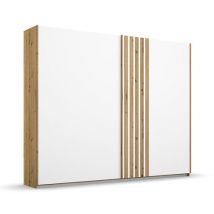 rauch Schwebetürenschrank »Mosbach« - 226x62x210cm - weiß - Holz / Holz