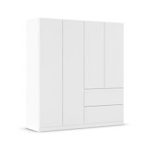 rauch Drehtürenschrank 4-türig »Joel« - 181x54x197cm - weiß - Holz