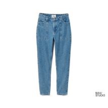 Nah/Studio Mom-Jeans - recycelte Baumwolle - Gr. 31 - blau