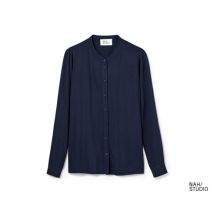 Nah/Studio Bluse - Eco-Viskose - Gr. 44 - dunkelblau