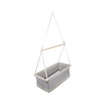 roba Hängebettchen »safe asleep« - 48,5x91,5x35cm - grau - Holz