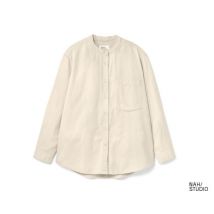 Nah/Studio Hemdbluse - nachhaltige Baumwolle - Gr. 34 - ungefärbt