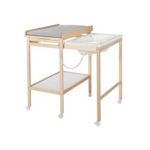 roba Bade-Wickel-Kombination »Baby Pool« - 56x83x100cm - braun - Holz / Polyester / Kunststoff