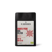 5 Senses - Kuntu Peru Bio-Filterkaffee - 250 g Ganze Bohne - Intensität: 3/6