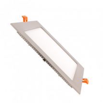 Placa LED 15W Cuadrada SuperSlim Silver Corte 180x180 mm Instalación: