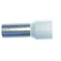 05101536  (100 Stück) - Aderendhülsen 0,50qmm/10mm PAEH 050/10 weiss isoliert VE100