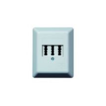 05300519  - Telefondose AP 3x6NFN cw PTAE