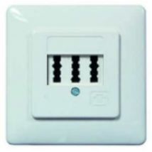 05300524  - Telefondose UP 3x6NFN rw PTAE