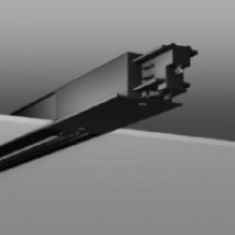 701090003  - Mitteleinspeisung 3-Phasen Einbau schwarz 701090003