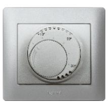 775685  - Raumthermostat Galea soft aluminium, 775685 - Aktionsartikel