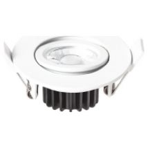7008115  - LED-Deckeneinbaustrahler LB22 EDOS flat schwenkbar weiß 520lm 3000K, 7008115 - Aktionsartikel