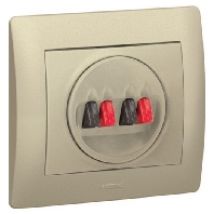 771425  - Lautsprecherabdeckung Hifi 2fach Galea titanium, 771425 - Aktionsartikel