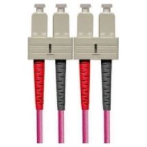 F03037OM4-10  - LWL-Patchkabel dx. 50/125µm OM4 pink SCd/SCd 10m, F03037OM4-10 - Aktionsartikel