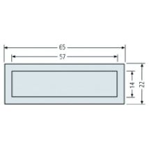 97-9-85116.0029  - Kombitaster LIRA braun Mass: 65x22mm, 97-9-85116.0029 - Aktionsartikel