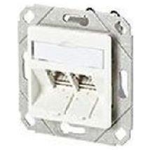 130B11D21102-E  - C6A Modul 2 Port 180° UPk RAL9010, 130B11D21102-E - Aktionsartikel