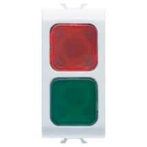 GW10629  - Lichtsignal m. zwei Abdeckungen Rot/Grün 1M ws, GW10629 - Aktionsartikel