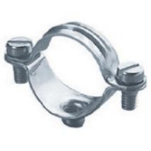 GW50807  (100 Stück) - Rohrschelle verzinkt. Stahl Kabel/Rohre D: 25-26 M6 GW50807
