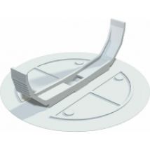UV 80 FD  (25 Stück) - Federdeckel up. D95mm, PS, weiß UV 80 FD