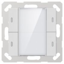 284135  - Tastsensor KNX ADVANCE+ ADV-04/02.2.00 2fach glänzend inkl. Temp, 284135 - Aktionsartikel