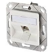 1309111102-E  - Datenanschlussdose reinweiss 1xRJ45 E-DATModul Cat.6A 8(8)UPk, 1309111102-E - Aktionsartikel