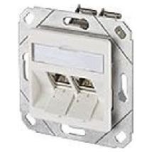 1309121102-E  - Datenanschlussdose reinweiss 2xRJ45 E-DATModul Cat.6A 8/8(8)UPk, 1309121102-E - Aktionsartikel