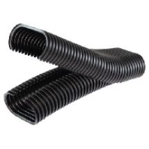38448000  (20 Meter) - Wellrohr oval PV-COOR schwarz aus PP 92x50mm, 38448000 - Aktionsartikel