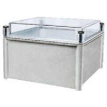 NSYPLS3636G  - Gehsteigverteiler 7035 Polyester 360X360X180mm D.TR, NSYPLS3636G - Aktionsartikel