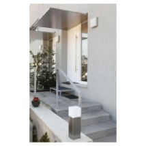 046LED  - LED-Wandleuchte LB22 Edelstahl 12W 1200lm 3000K, 046LED - Aktionsartikel