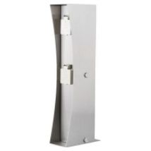 11790000009015  - Steckdosensäule LB22 Edelstahl 2 Steckd., 11790000009015 - Aktionsartikel