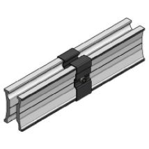 86160-02  - Modultragprofil-Verbinder Innenverbinder m. Träger RAIL 60 schw., 86160-02 - Aktionsartikel