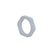 907211570  (10 Stück) - Gegenmutter PG36 PA6/GFK DIN lichtgrau 907211570