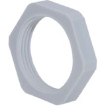 907211932  - Gegenmutter M32 PA6/GFK lichtgrau 907211932