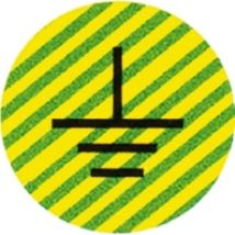 LKZ12B4  (10 Stück) - Leiterkennzeichnung -Erdung- LKZ12B4