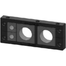 KEL 24/4  (10 Stück) - Kabeleinführungsleiste 24pol. schwarz KEL 24/4