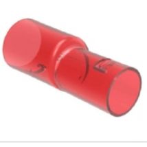 P833  (50 Stück) - Übergangsmuffe M20-M25 transparent-rot P833