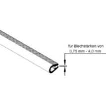 15V13-A  (10 Meter) - Kantenschutz mit Stahleinlage 15V13-A
