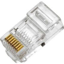 18 3008  (50 Stück) - Modular Stecker RJ45 8P/8CFlex. 18 3008