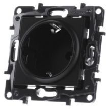 864562  - Steckdose SCHUKO Niloe Step schwarz, 864562 - Aktionsartikel