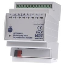 BE-08000.02  - EIB/KNX Binäreingang 8-fach, 4TE REG, Eingänge potentialfrei, BE-08000.02