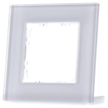 BE-GTR1W.01  - EIB/KNX Glasrahmen für 55 mm Programme 1-fach, Weiß - BE-GTR1W.01