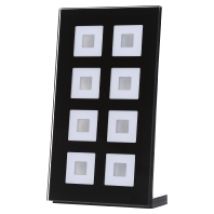 BE-GTT8S.01  - EIB/KNX Glastaster 8-fach Plus, Schwarz mit Temperatursensor - BE-GTT8S.01