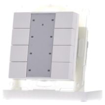 RF-TA55A8.01  - EIB/KNX RF Funk Taster 8-fach Plus mit Aktor , Reinweiß glänzend - RF-TA55A8.01