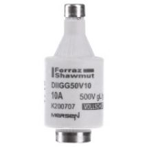 DIIGG50V10  - D-Sicherungseinsatz gG DII, 10A/AC500 DIIGG50V10
