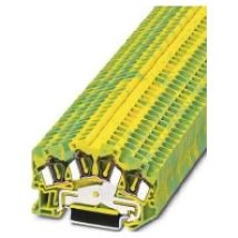 STS 4-QUATTRO-PE  (50 Stück) - Schutzleiterklemme 4qmm,6,2mm,grün-gelb STS 4-QUATTRO-PE