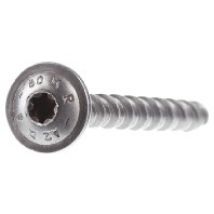 TX40 8x80  (100 Stück) - Tellerkopfschrauben mit Schaftfräser edelstahl A2, TX40 8x80 - Aktionsartikel