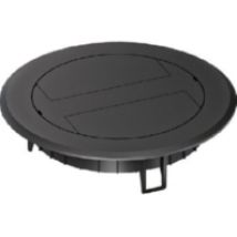 BSR02KK9005  - Kunststoff Klappdeckel für Installations-Dose tiefschwarz BSR02KK9005