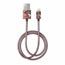 Fashion Cable 1m Lightning ANTIQUE ROSES