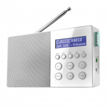 Hama Digitalradio DR10, FM/DAB/DAB+/Batteriebetrieb