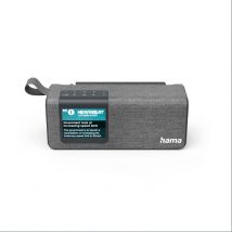 "Hama Digitalradio "DR200BT", FM / DAB / DAB+ / Bluetooth® / Batteriebetrieb, Grau"